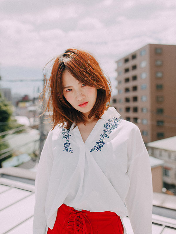千歳船橋にある美容室・美容院「ヘアメイク パッセージ(passage)千歳船橋店」のヘアスタイル「ナチュラル外ハネミディ」の拡大画像